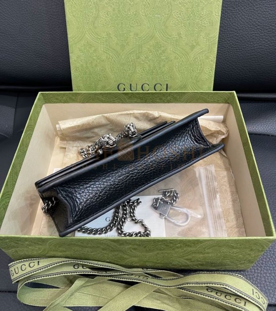 Gvc*1 Dionysus Mini Bag Black Leather Size 16.5*4.5*10CM