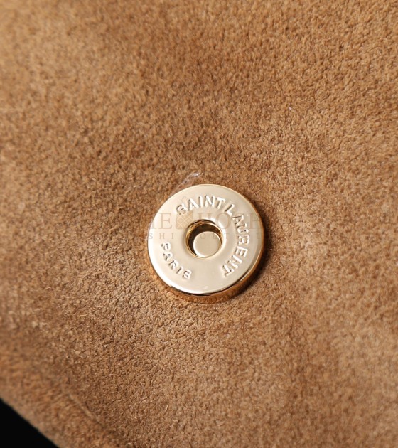 Sa1nt Lau*nt Y51 Jamie 4.3 Bag Suede Leather Camel Brown 20*12*7cm 809696 Master Quality