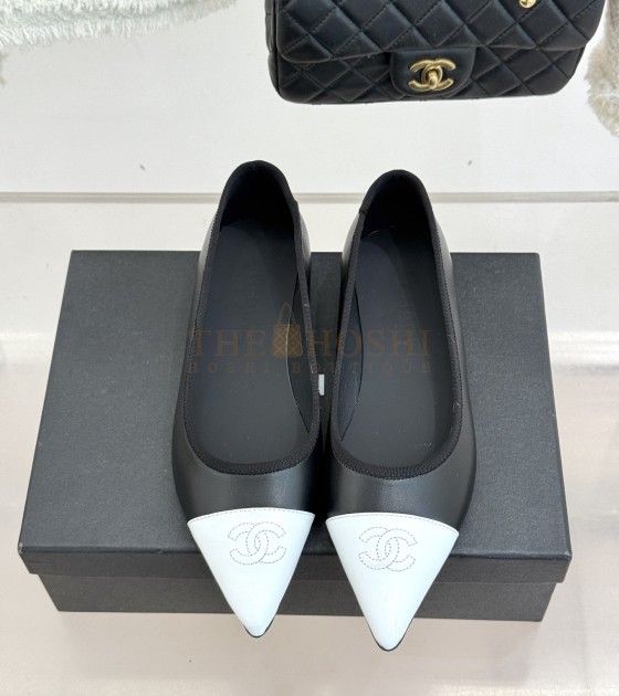 Ch**el 26C Bicolor Flats Lambskin Master Quality