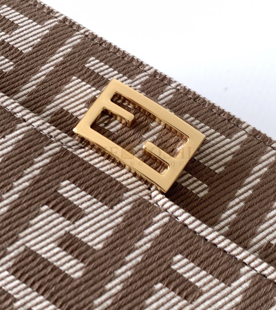 F**di Baguette Bag FF Jacquard Fabric 21cm