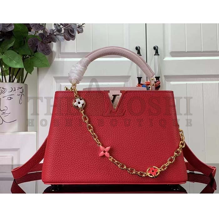 L0vis Vvtt0n LV Women Capucines BB Handbag Rose Pink Taurillon Leather Master Quality