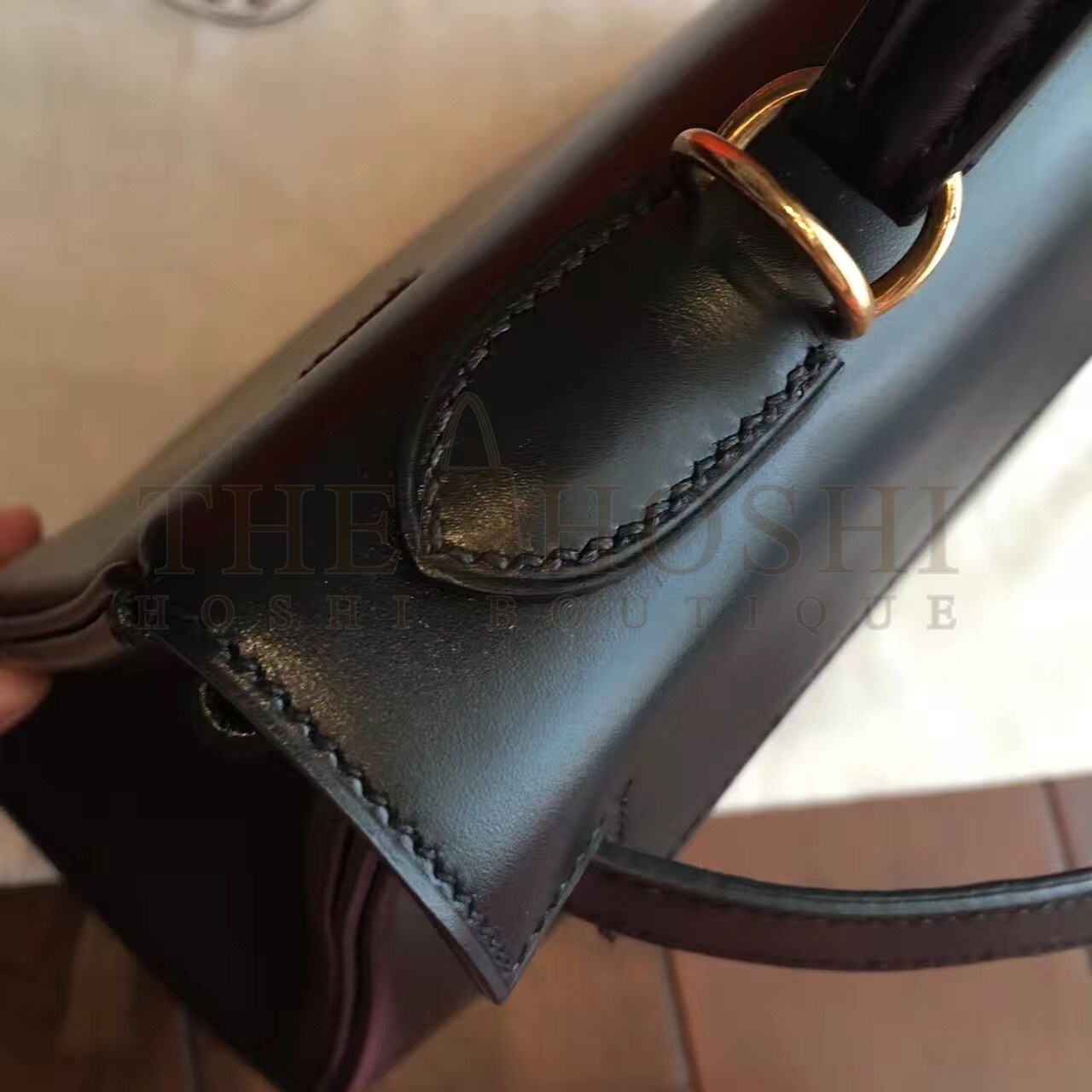 H**me5 Black Box Kelly Retourne 32cm Handmade Bag Master Quality