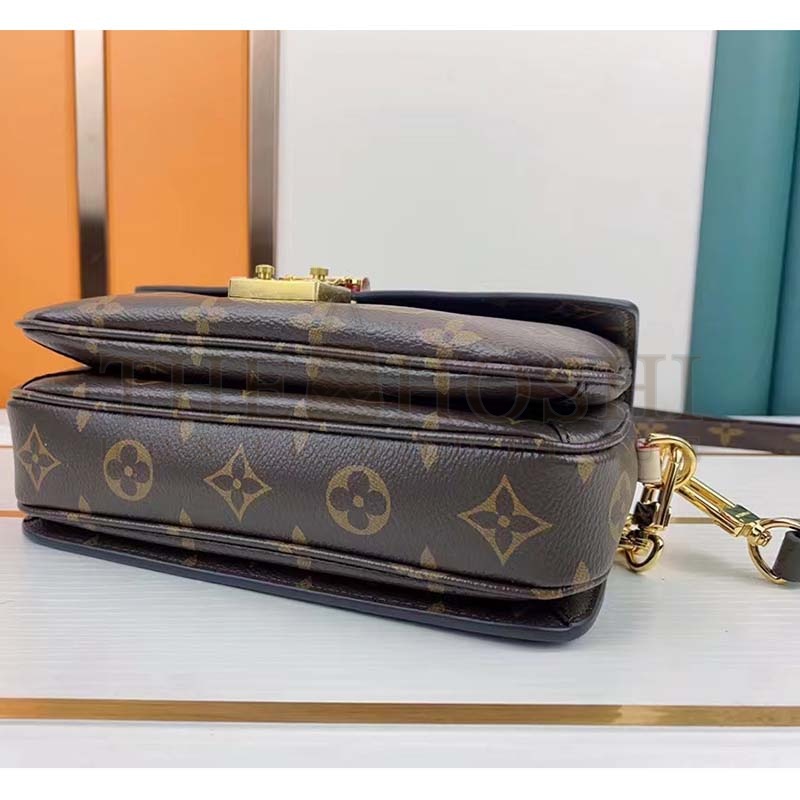 L0vis Vvtt0n LV Women Pochette Metis East West Bag Brown Monogram Coated Canvas Master Quality