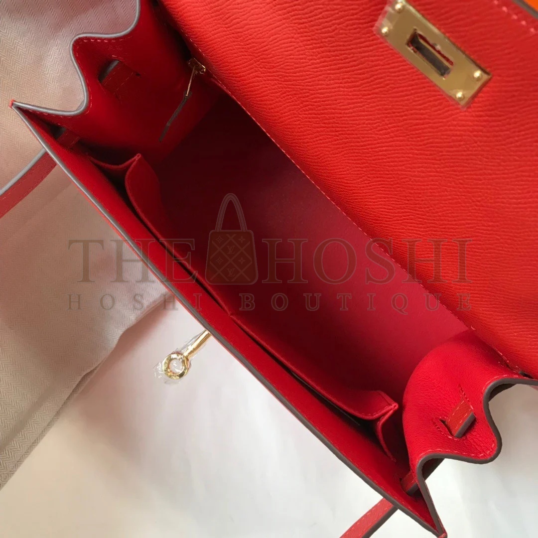 H**me5 Kelly 32cm Sellier Bag in Red Epsom Calfskin GHW Master Quality