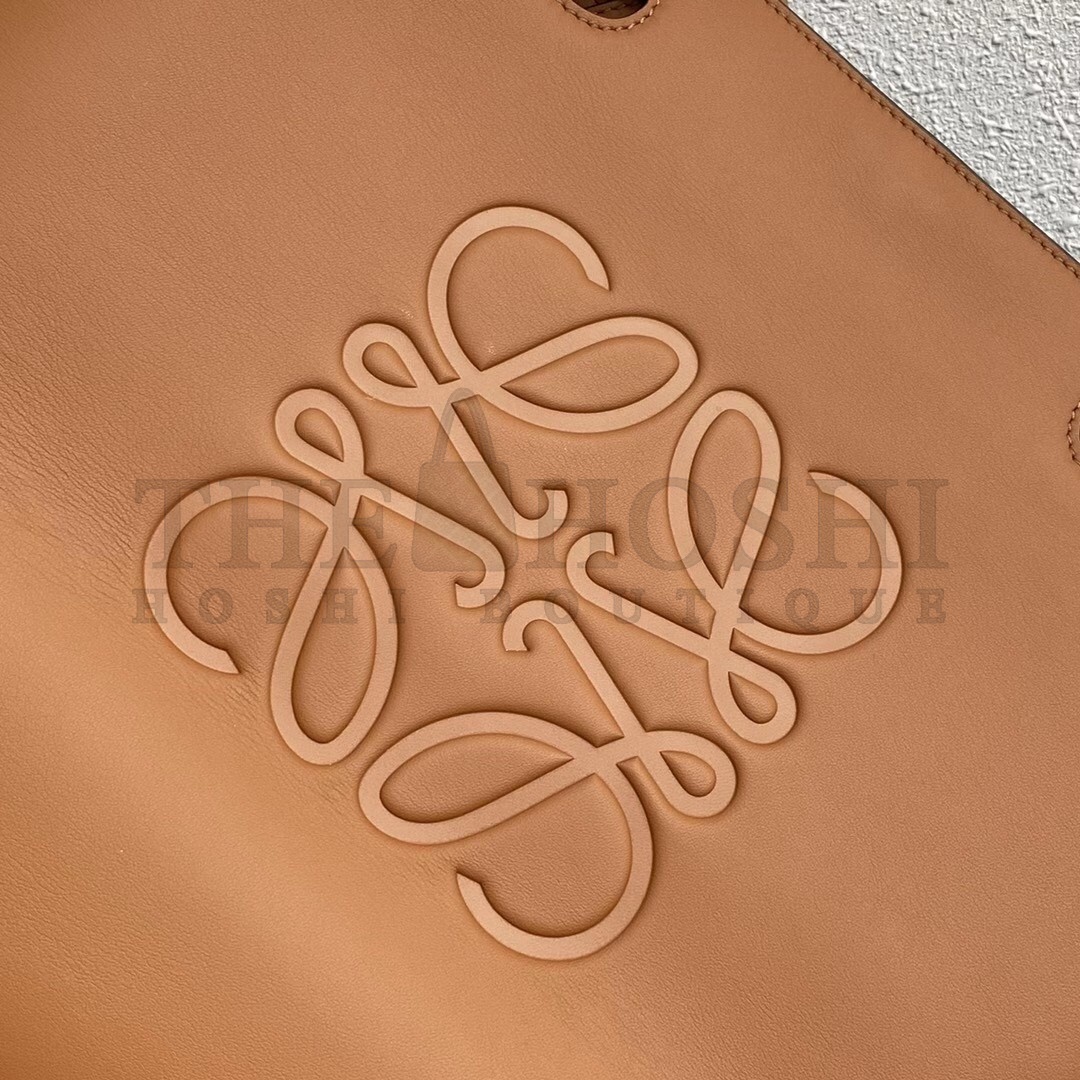 L0ew* Anagram Medium Tote Bag In Brown Calfskin Master Quality
