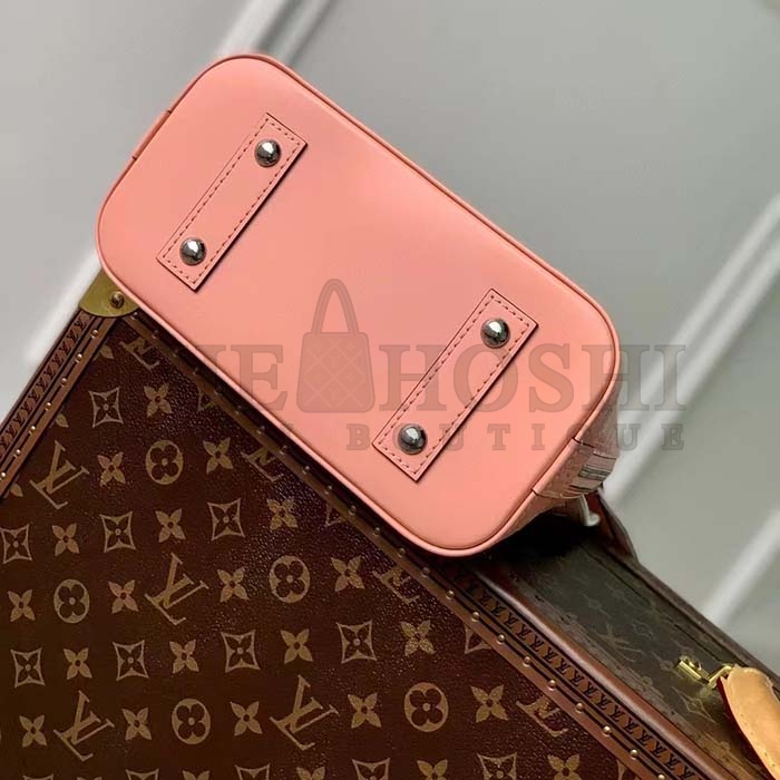 L0vis Vvtt0n LV Women Alma BB Handbag Rose Trianon Pink Epi Grained Cowhide Leather Master Quality