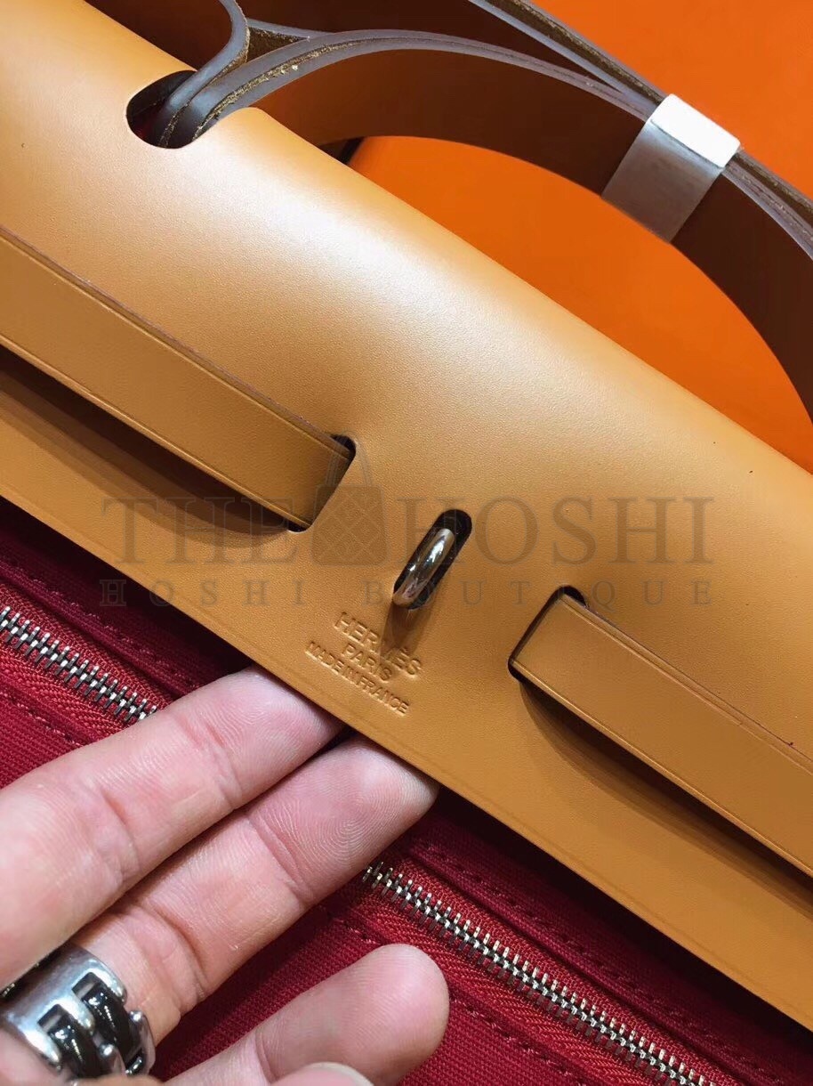 H**me5 Herbag Zip 31cm Bag In Brown And Red Master Quality