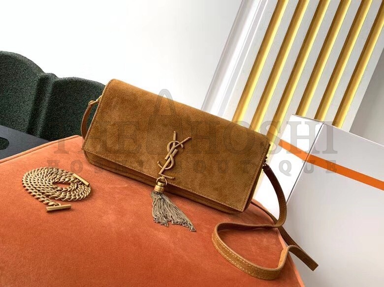 Sa1nt Lau*nt Kate 99 Shoulder Bag In Brown Suede Master Quality