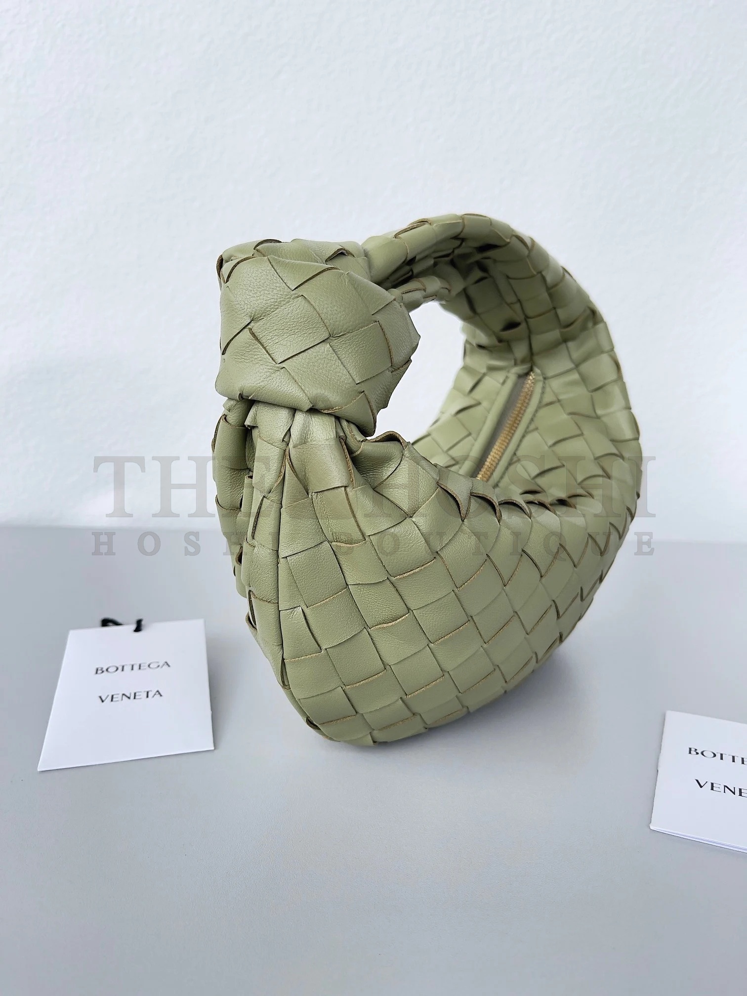 B0tt*ga Ven*ta BV Jodie Mini Bag In Travertine Intrecciato Lambskin Master Quality