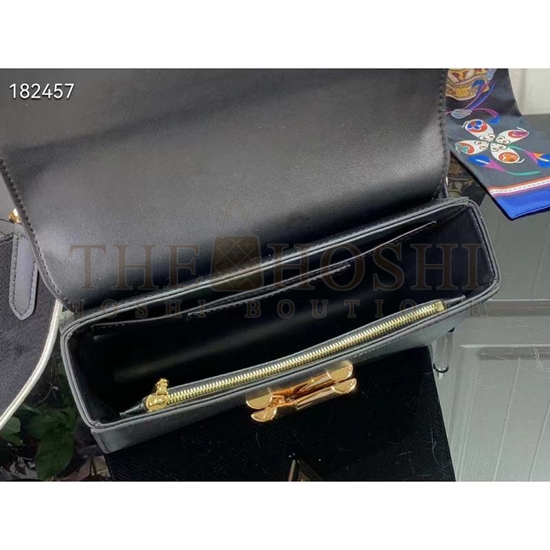 L0vis Vvtt0n LV Women Twist MM Lemon Handbag Black Epi Grained Cowhide Master Quality