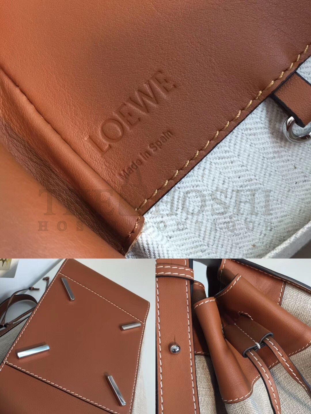 L0ew* Medium Hammock Drawstring Bag In Canvas Master Quality