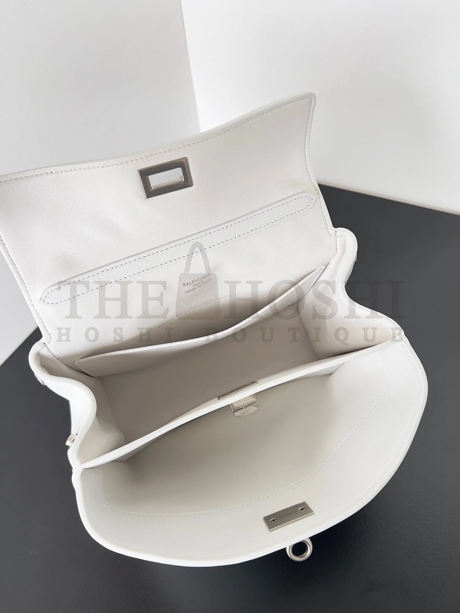 Ba1en*iaga Rodeo Mini Bag in White Calfskin Master Quality