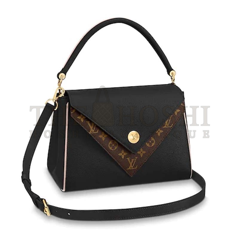 L0vis Vvtt0n LV Women Double V Handbag in Small-Grained Calf Leather Master Quality