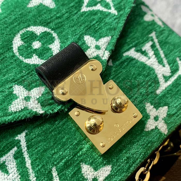 L0vis Vvtt0n LV Women Micro Metis Bag Green Monogram Jacquard Velvet Master Quality