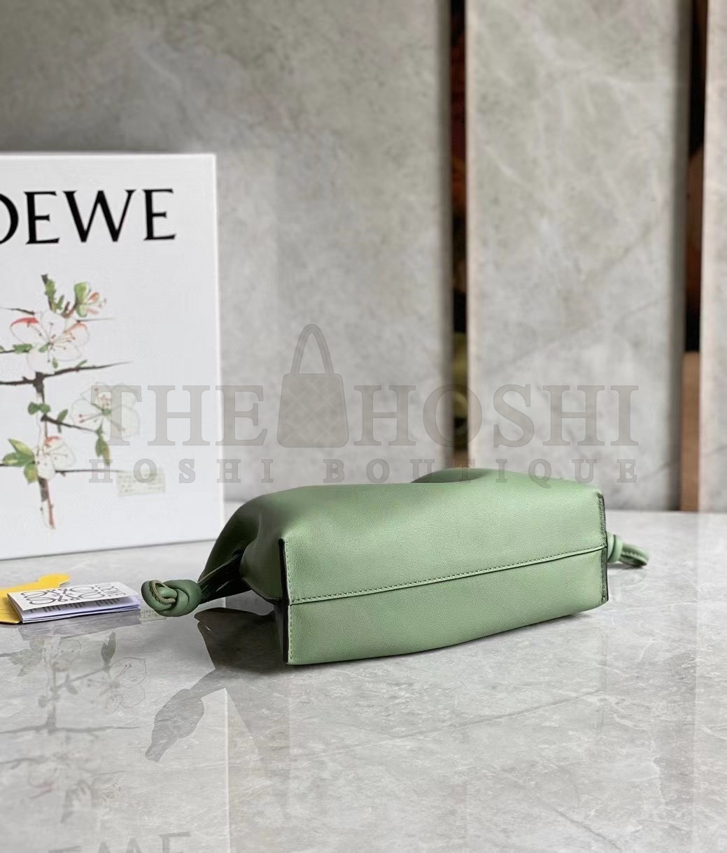 L0ew* Mini Flamenco Clutch Bag In Rosemary Calfskin Master Quality