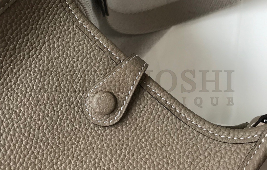 H**me5 Evelyne III Mini Bag In Tourterelle Clemence Leather Master Quality