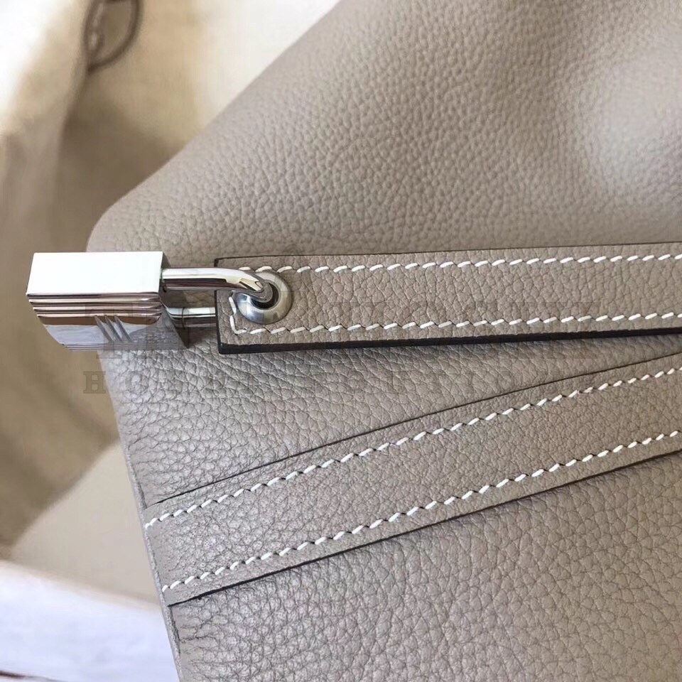 H**me5 Tourterelle Picotin Lock PM 18cm Handmade Bag Master Quality