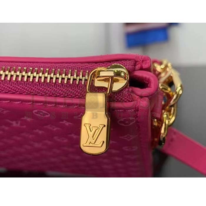 L0vis Vvtt0n LV Women Lexington Pouch Rose Pink Monogram-Embossed Calf Leather Master Quality