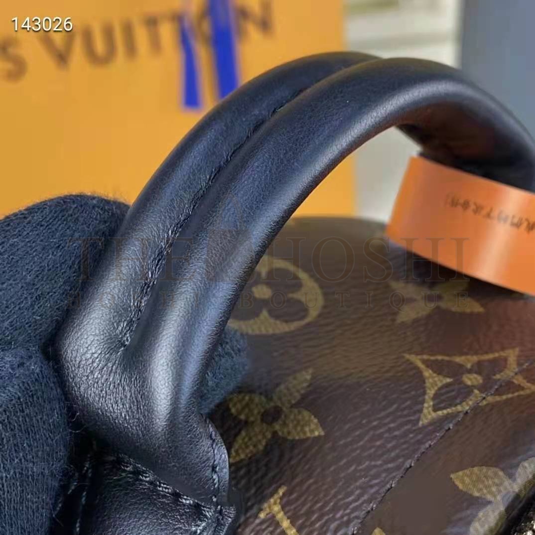 L0vis Vvtt0n LV Unisex Palm Springs Mini Monogram Coated Canvas Textile Lining Master Quality