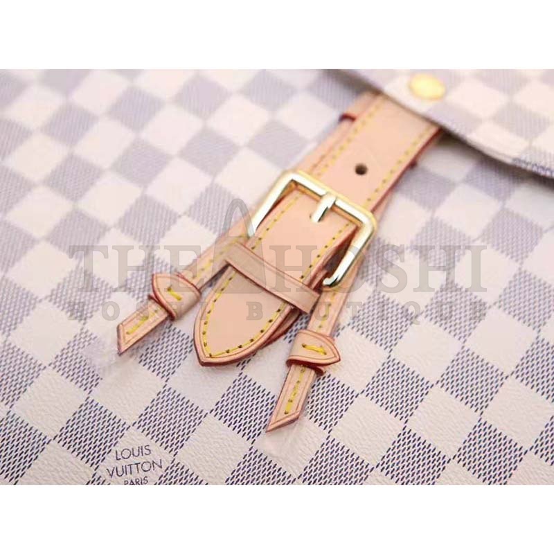 L0vis Vvtt0n LV Women Sperone Backpack in Damier Azur Canvas-Grey Master Quality