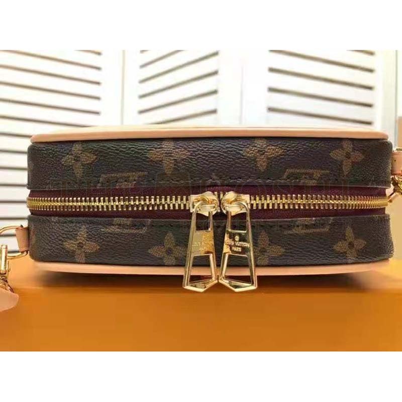 L0vis Vvtt0n LV Women Deauville Mini Handbag Monogram Coated Canvas-Brown Master Quality