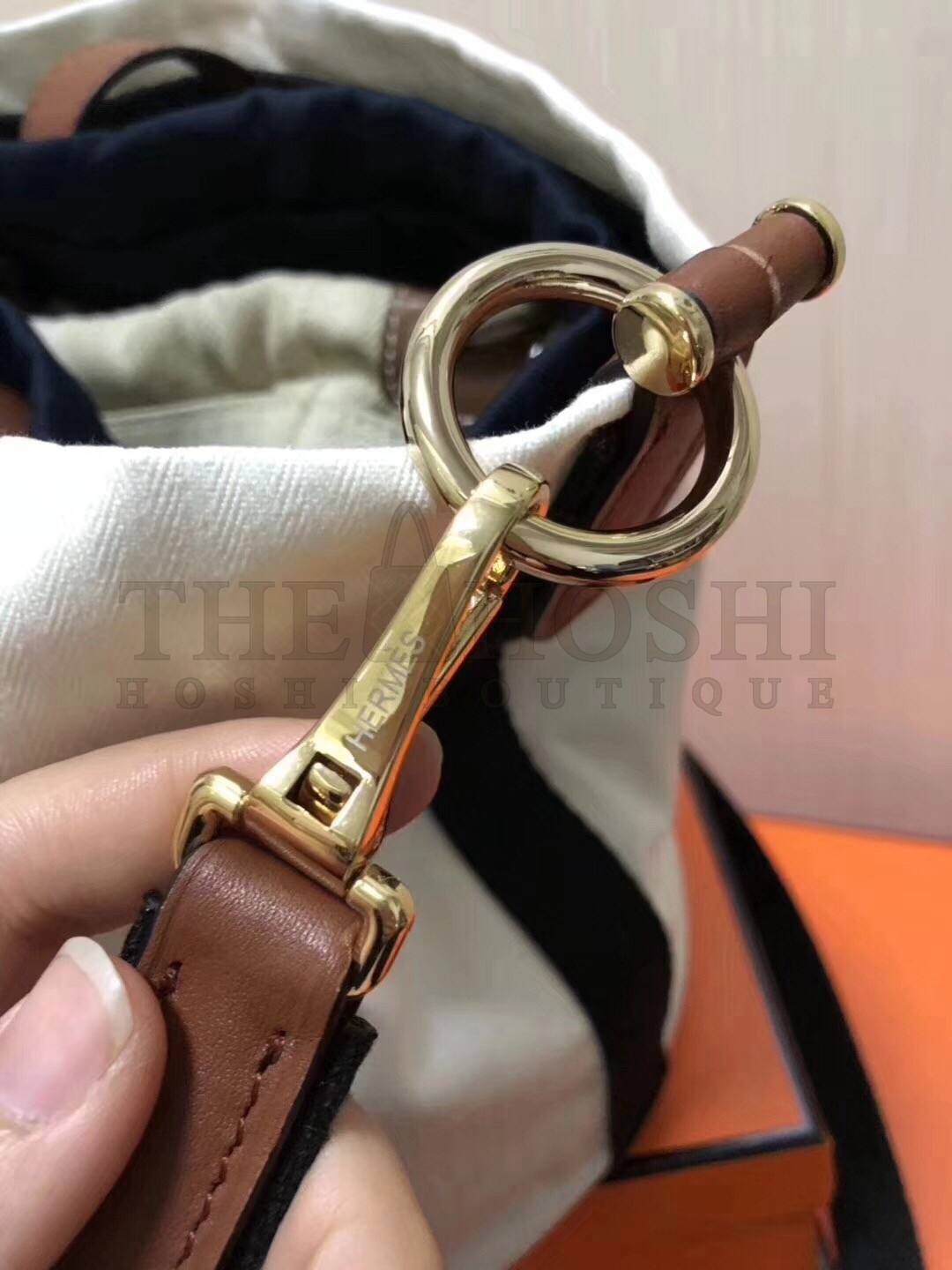 H**me5 Grooming Bucket Bag In White Canvas Master Quality