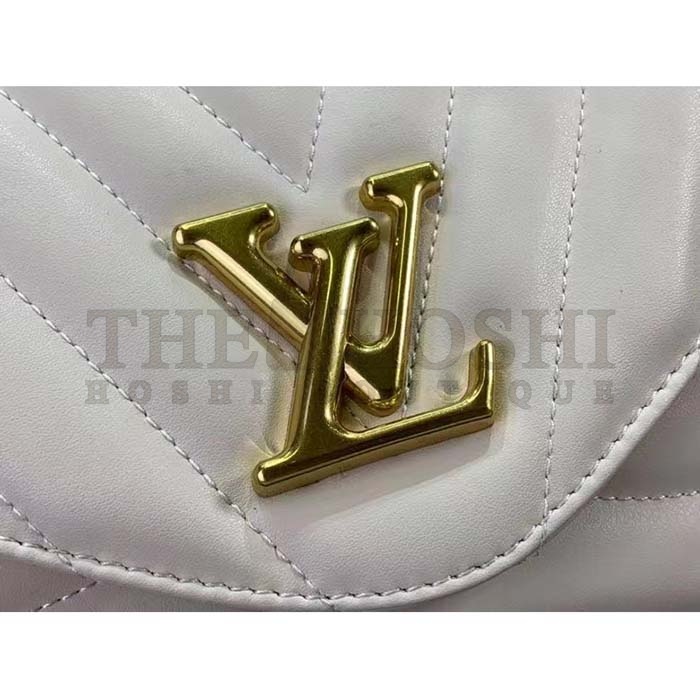 L0vis Vvtt0n LV Women New Wave Chain Bag GM Ivory Quilted Smooth Calf Leather Master Quality