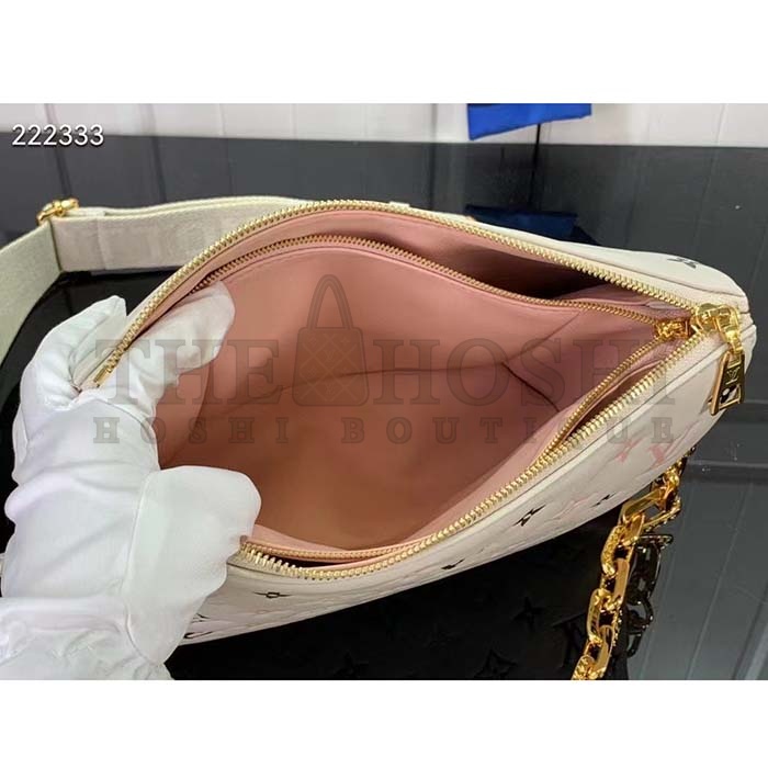L0vis Vvtt0n LV Women Coussin BB Handbag Tricolor Bag Beige Lambskin Master Quality