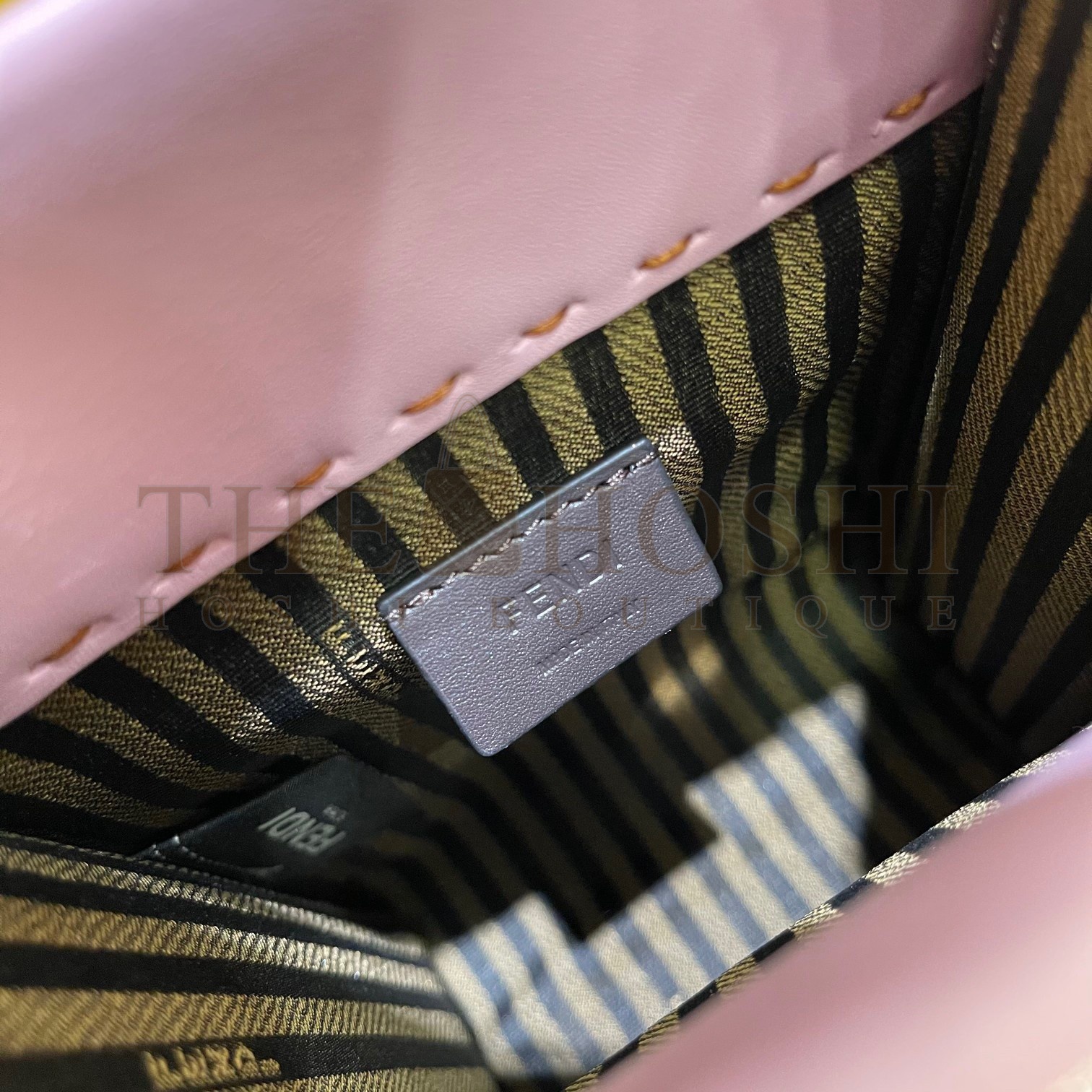 F**di Mini Sunshine Shopper Bag In Lilas Leather Master Quality