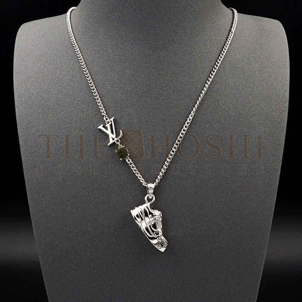 L0vis Vvtt0n Unisex LV Trainer Strass Necklace-Green Master Quality