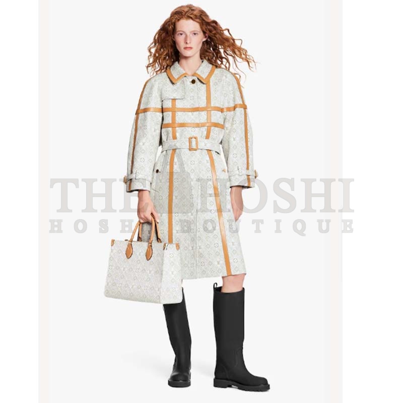 L0vis Vvtt0n LV Women OnTheGo MM Tote Bag Since 1854 Jacquard Cowhide Leather Master Quality