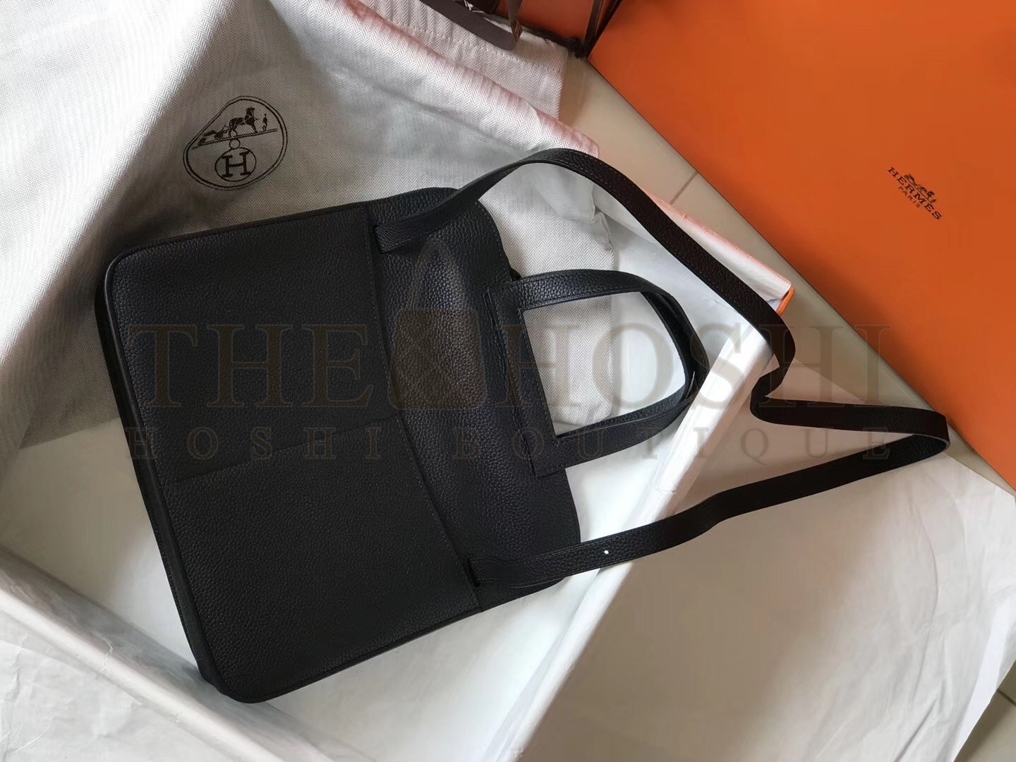H**me5 Halzan Bag In Black Clemence Leather Master Quality