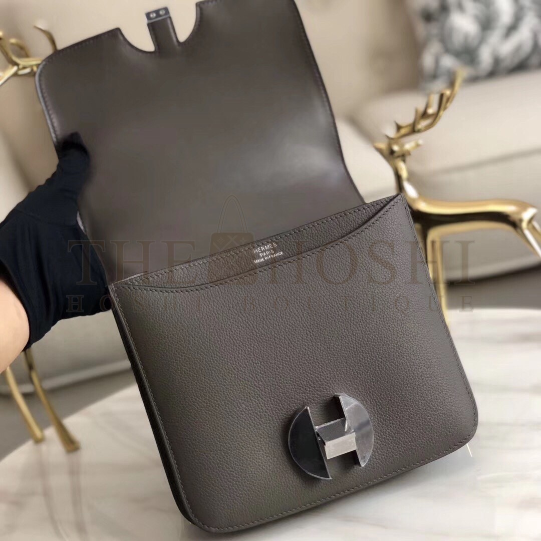 H**me5 2002 20cm Bag In Etain Evercolor Calfskin Master Quality