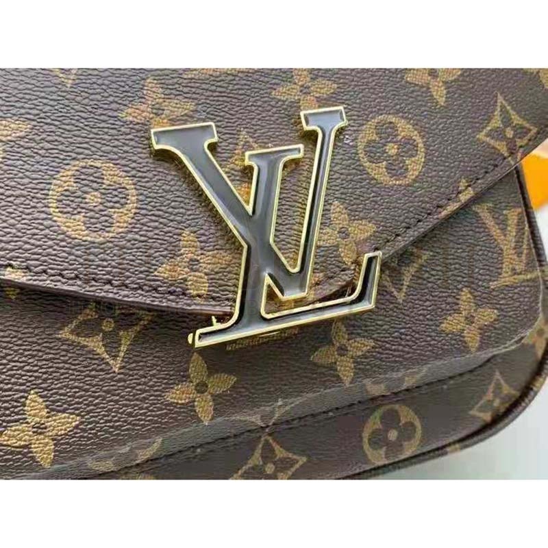 L0vis Vvtt0n LV Women Passy Handbag in Monogram Coated Canvas-Brown Master Quality