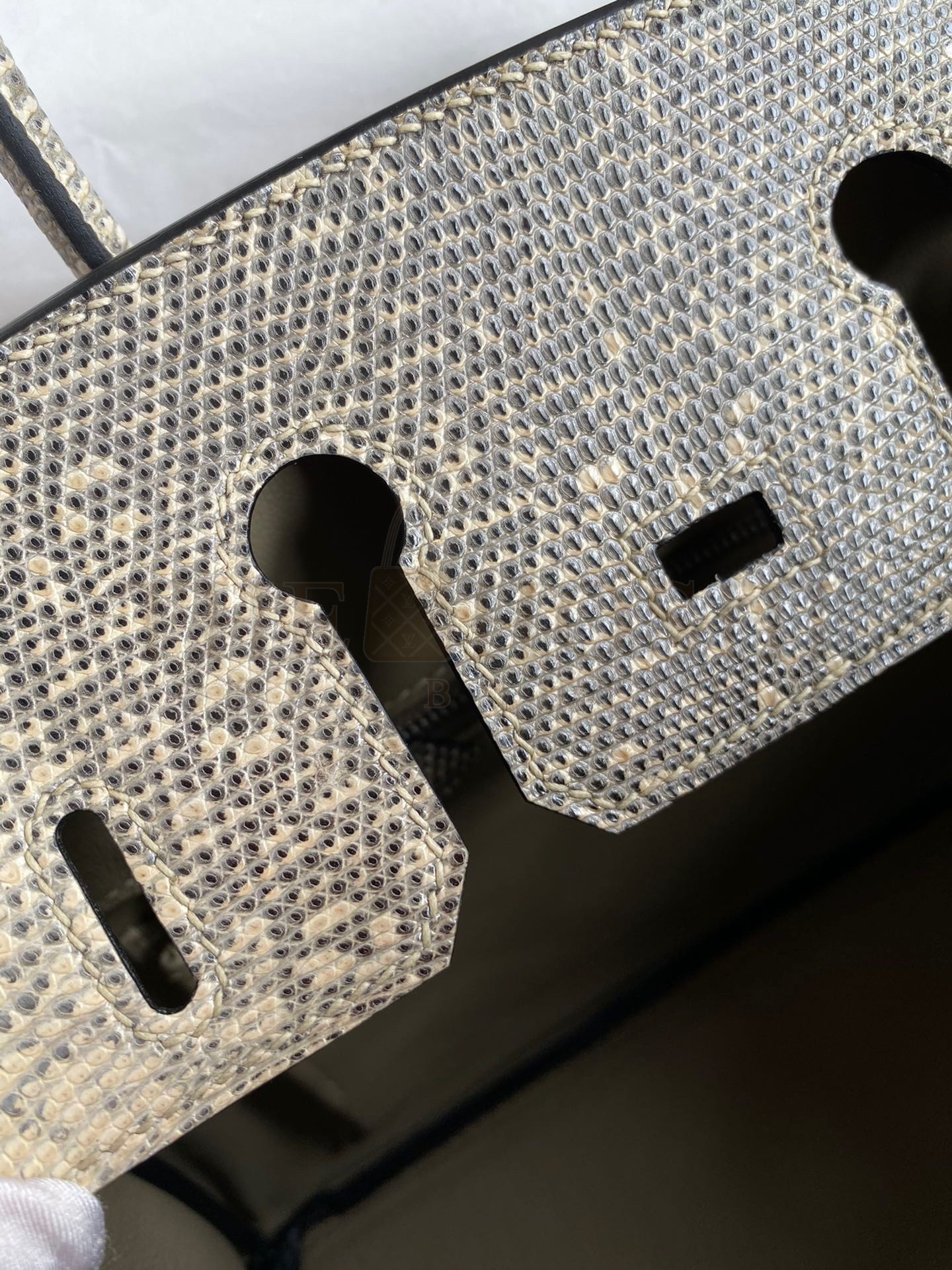 H**me5 Birkin 25 Retourne Handmade Bag In Ombre Lizard Leather Master Quality