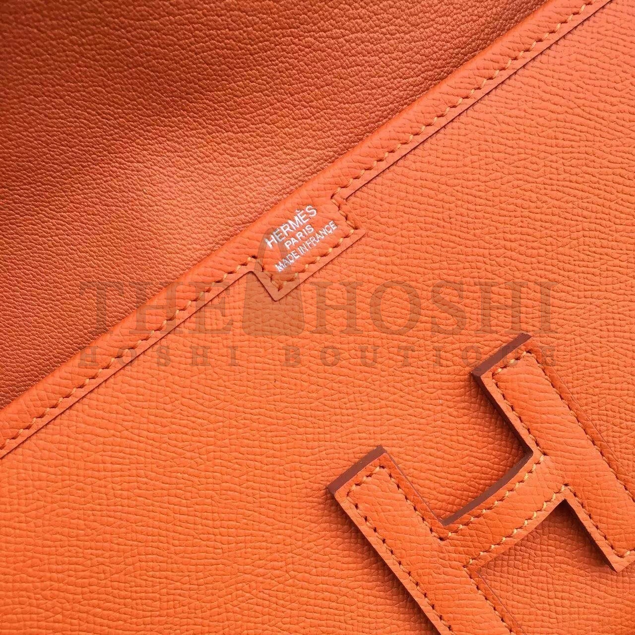 H**me5 Orange Epsom Jige Elan 29 Clutch Bag Master Quality