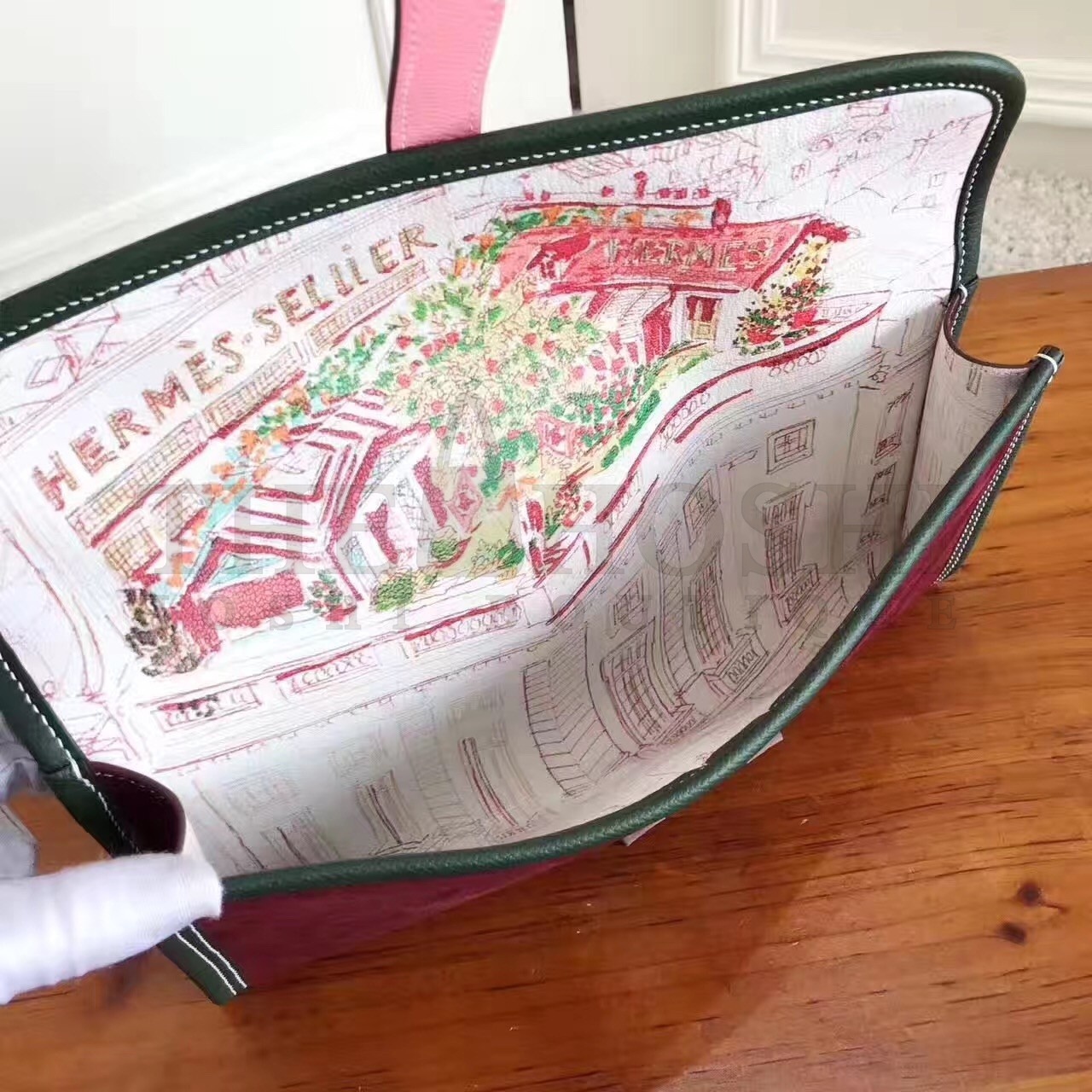 H**me5 Bordeaux Suede Jige Elan 29 Clutch Bag Master Quality