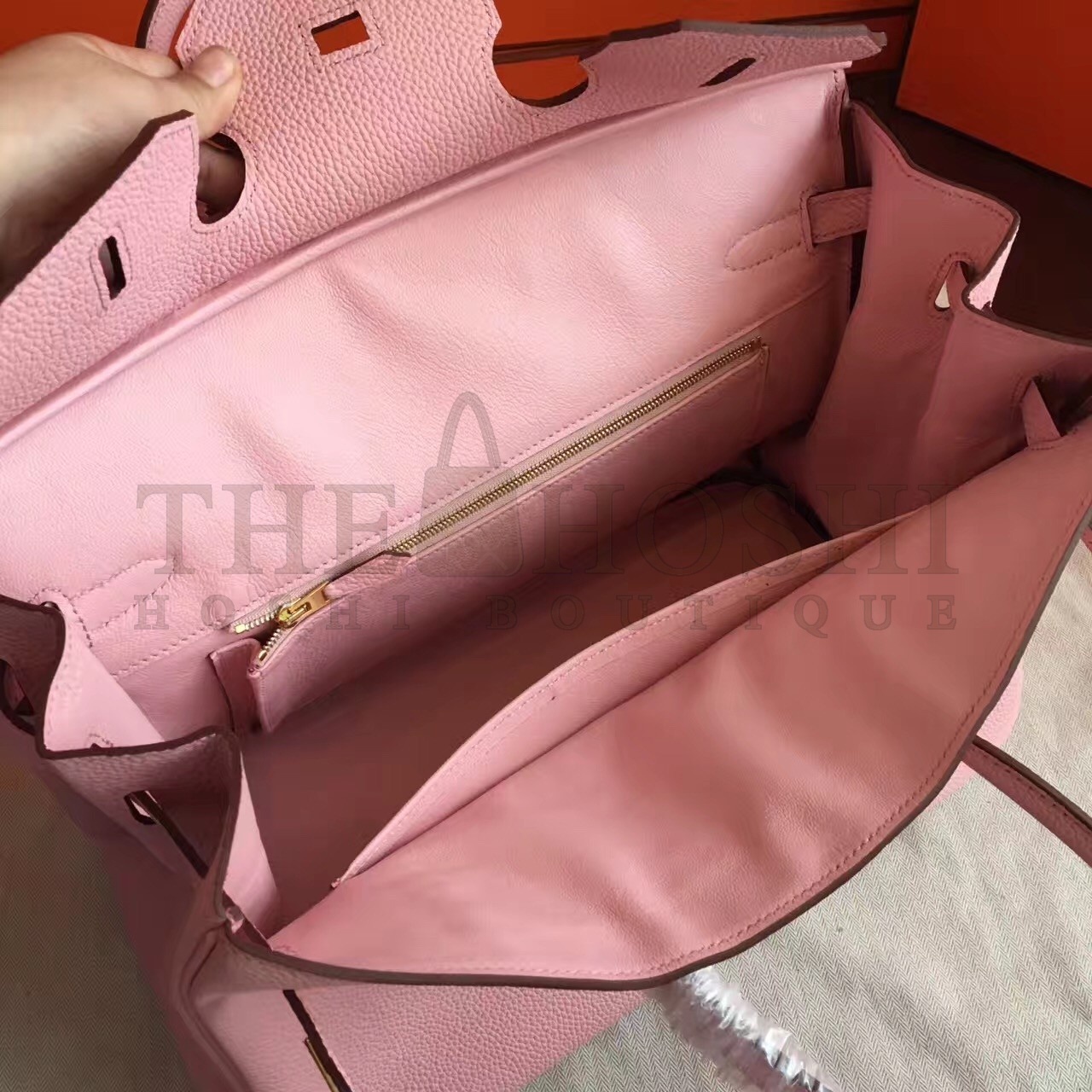 H**me5 Pink Clemence Birkin 40cm Handmade Bag Master Quality
