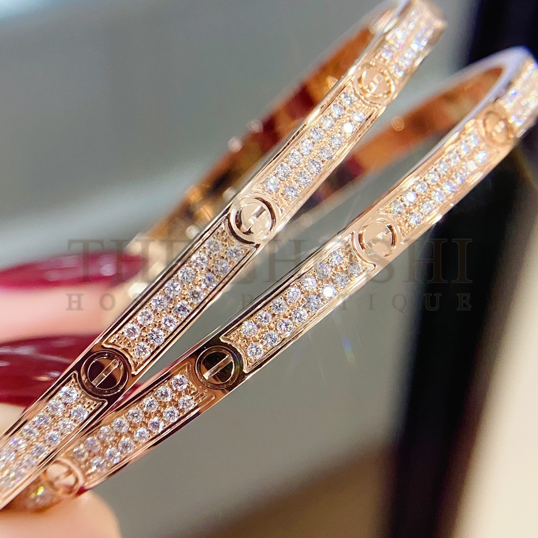 Ca*t1er LOVE BRACELET, SMALL MODEL, PAVED Master Quality