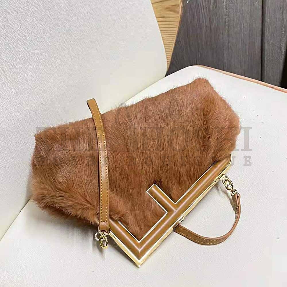 F**di Women First Small Brown Mink Bag Master Quality