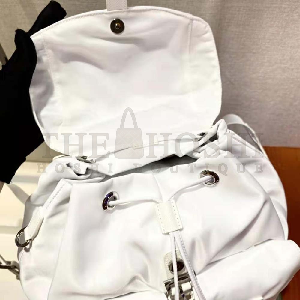 Pra*a Women Re-Nylon Medium Backpack-White Master Quality