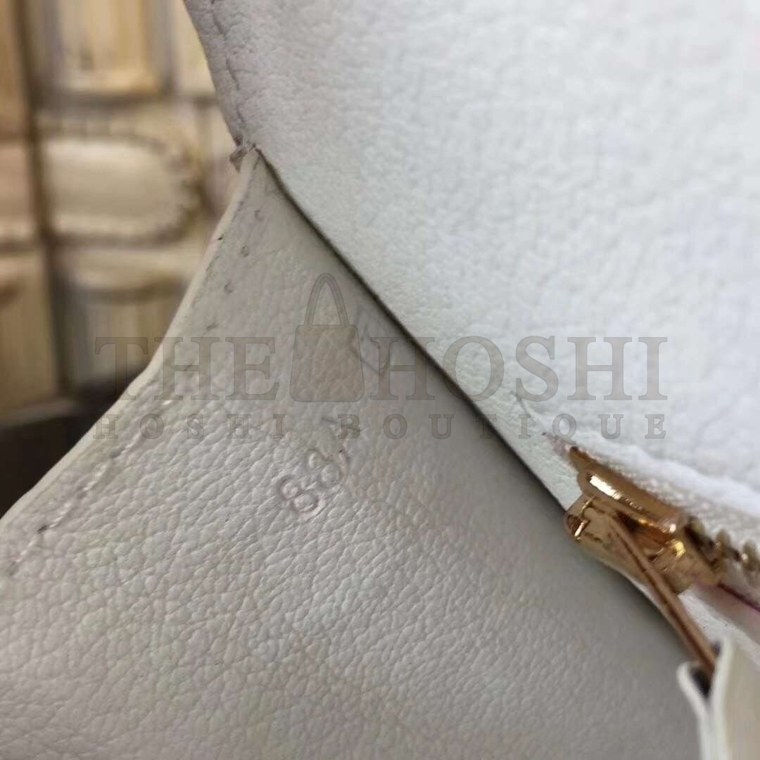 H**me5 White Constance MM 24cm Crocodile Bag Master Quality