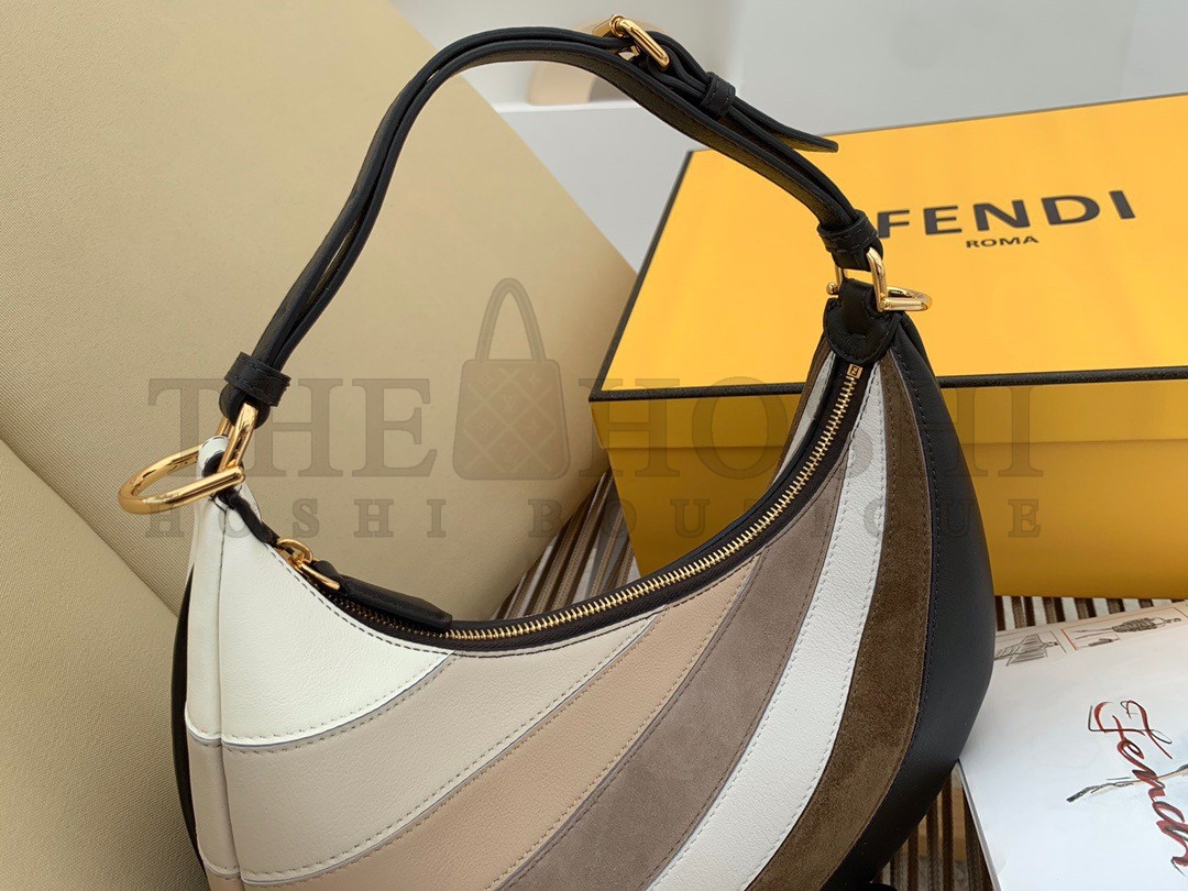 F**di F**digraphy Small Hobo Bag In Inlaying Leather Master Quality