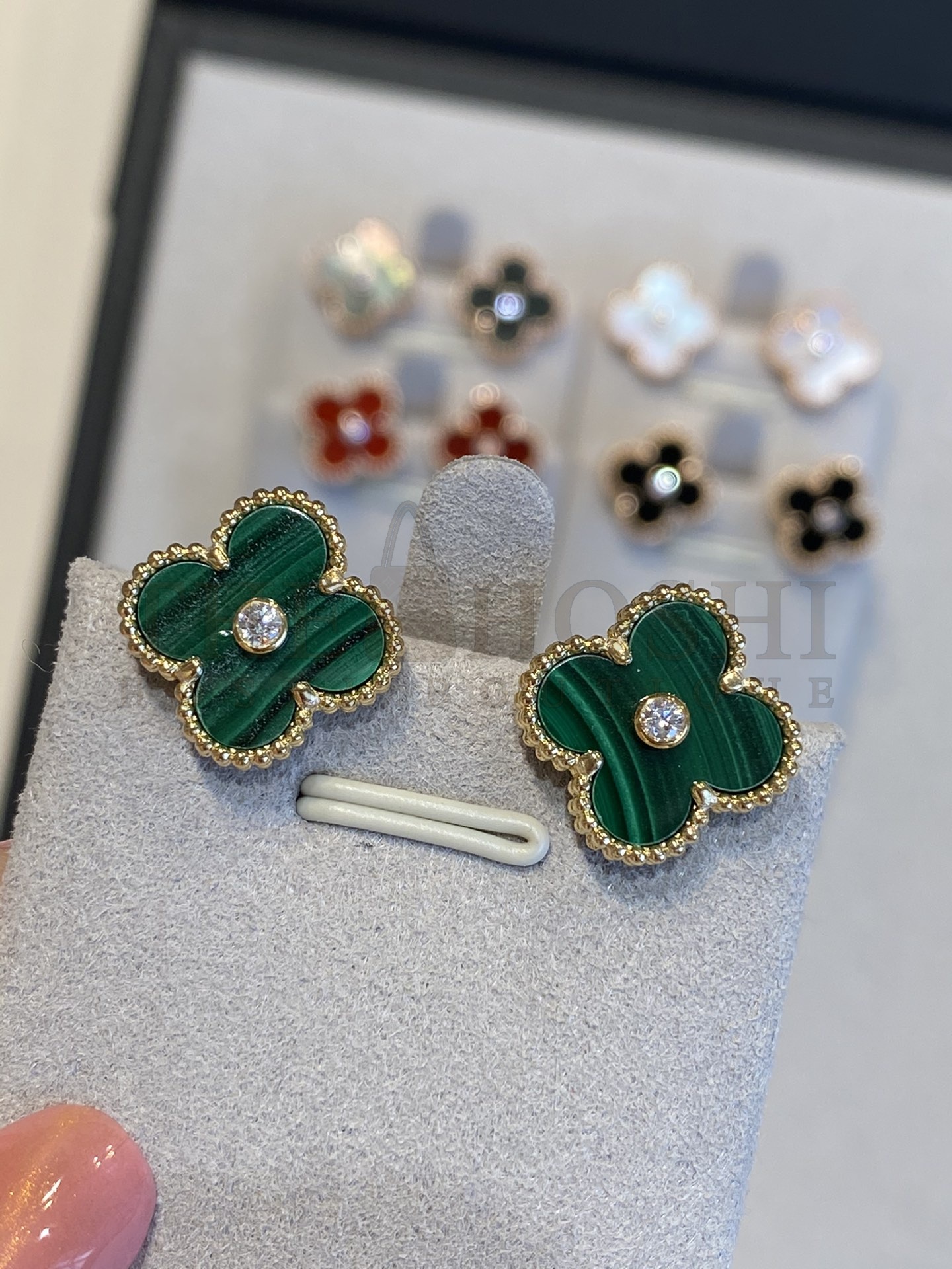 V*n Cl**f & Arpels Clover Earrings with D1am0nds, Vintage Alhambra earrings Master Quality