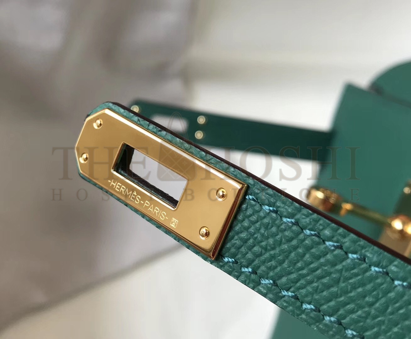 H**me5 Kelly 25cm Sellier Bag In Malachite Epsom Leather Master Quality