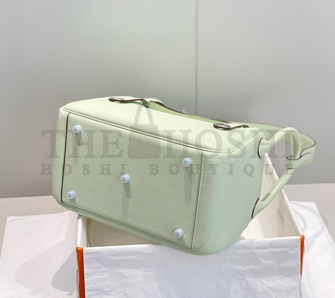 H**me5 Lindy 30cm Bag In Vert Fizz Clemence Leather PHW Master Quality