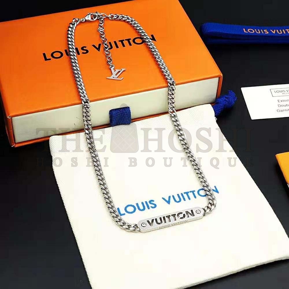 L0vis Vvtt0n Unisex LV ID Necklace Master Quality