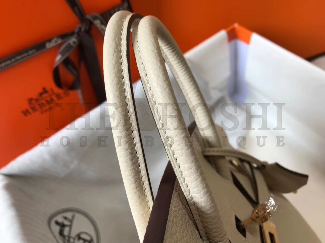 H**me5 Birkin 25cm Bag In Beton Clemence Leather Master Quality