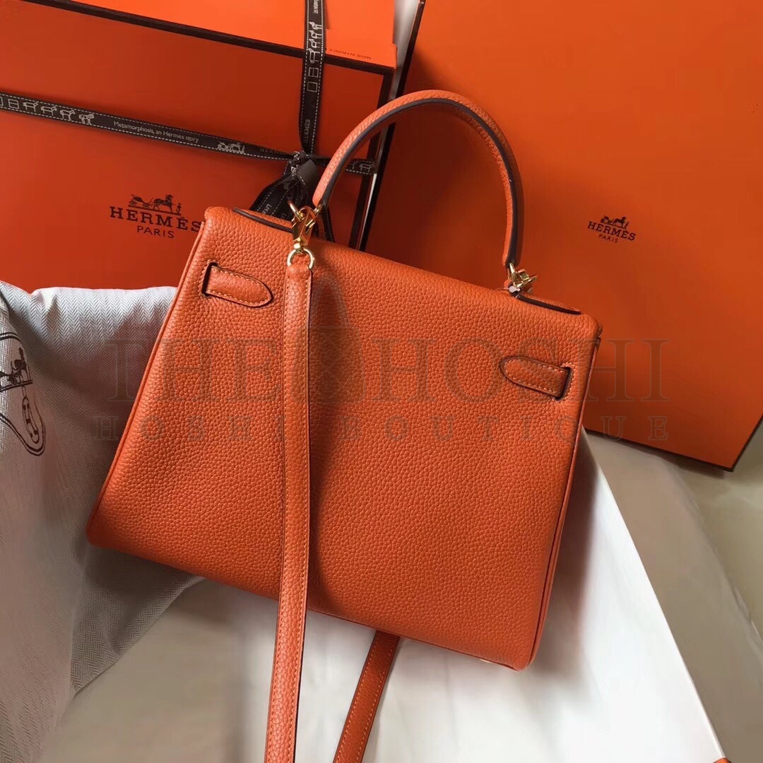 H**me5 Orange Clemence Kelly 28cm Bag Master Quality