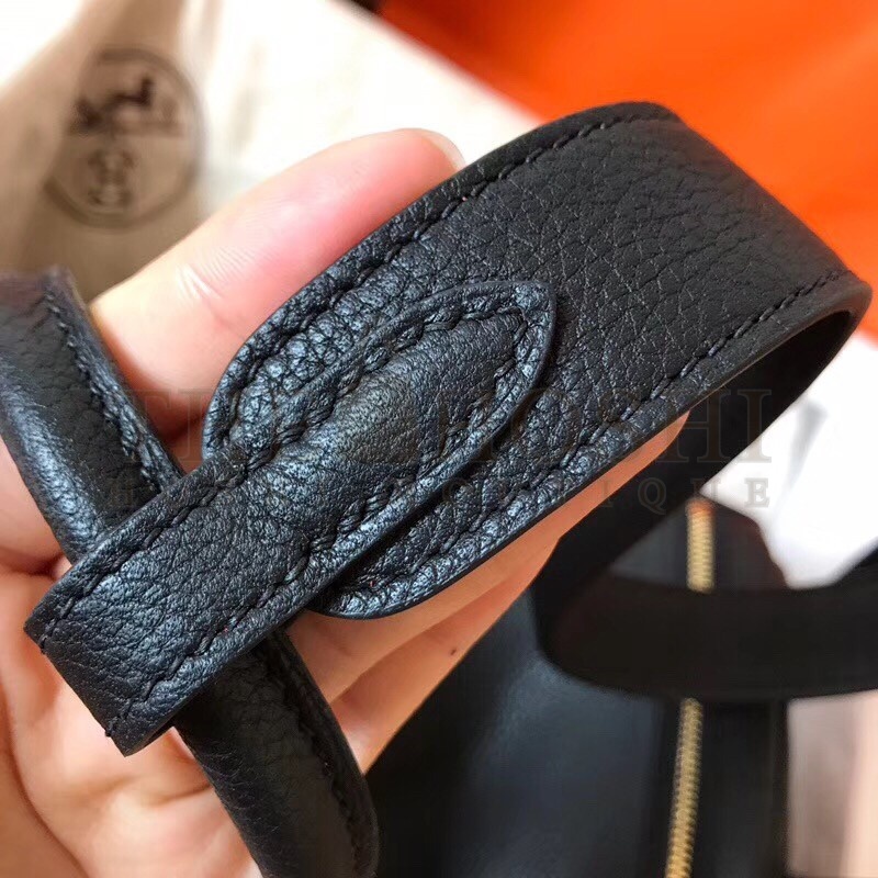 H**me5 Black Lindy 30cm Clemence Handmade Bag Master Quality